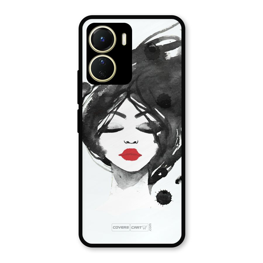 Sassy Girl Metal Back Case for Vivo Y56