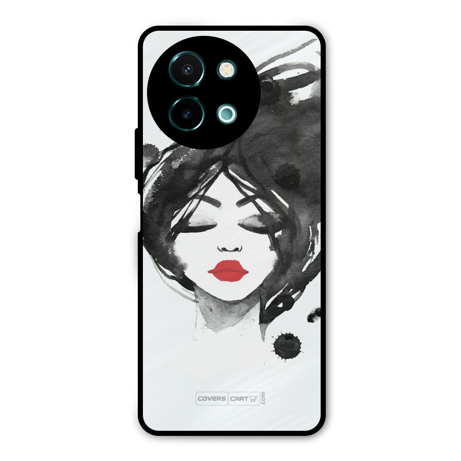 Sassy Girl Metal Back Case for Vivo Y58