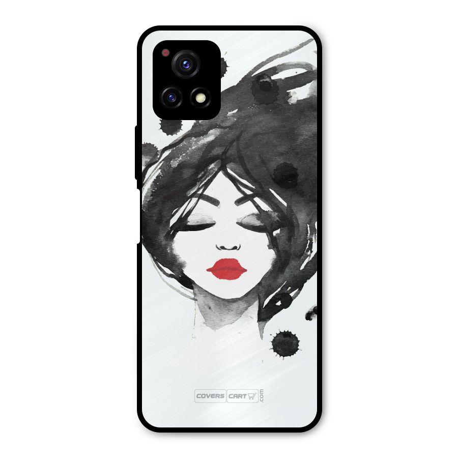 Sassy Girl Metal Back Case for Vivo Y72 5G