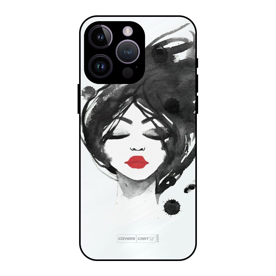 Sassy Girl Metal Back Case for iPhone 14 Pro Max