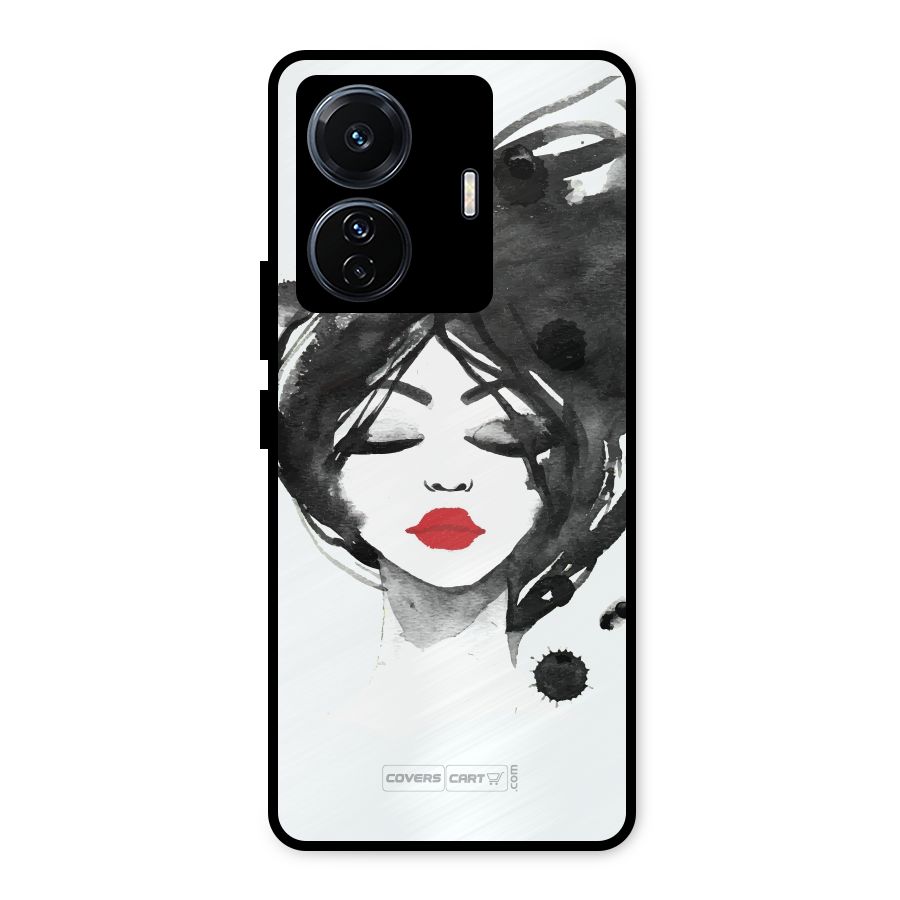 Sassy Girl Metal Back Case for iQOO Z6