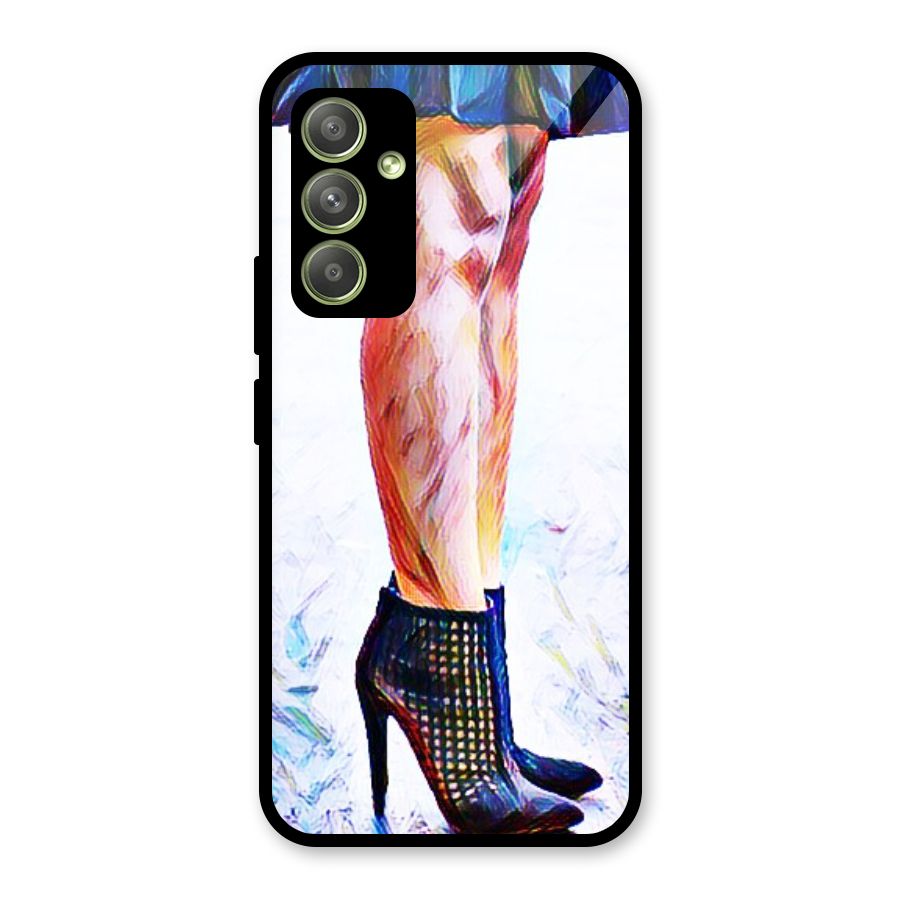 Sassy Heels Glass Back Case for Galaxy A54