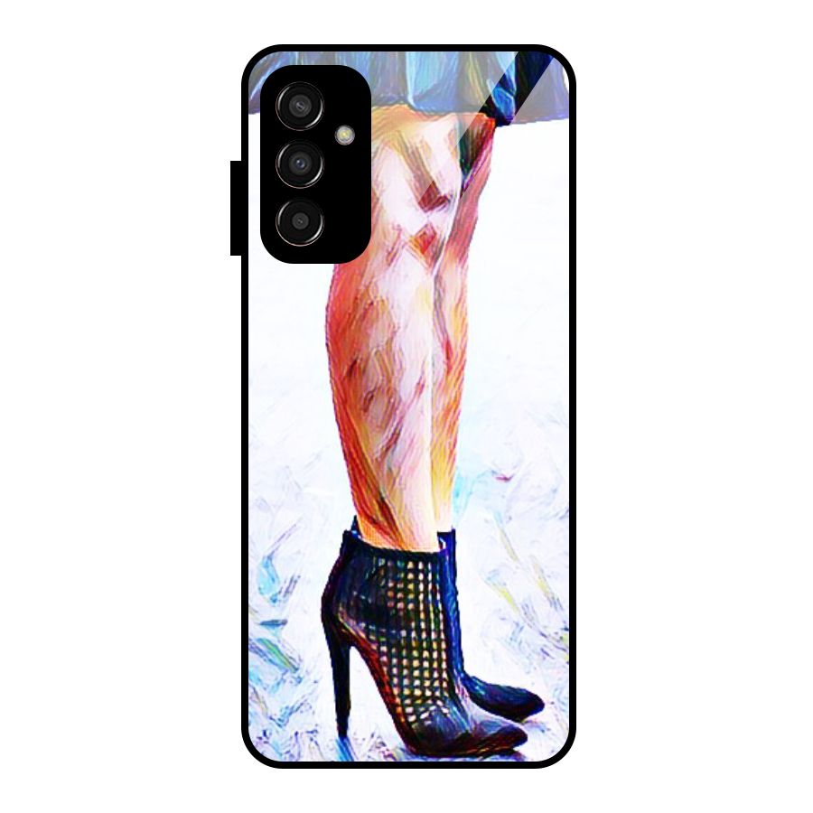 Sassy Heels Glass Back Case for Galaxy F13