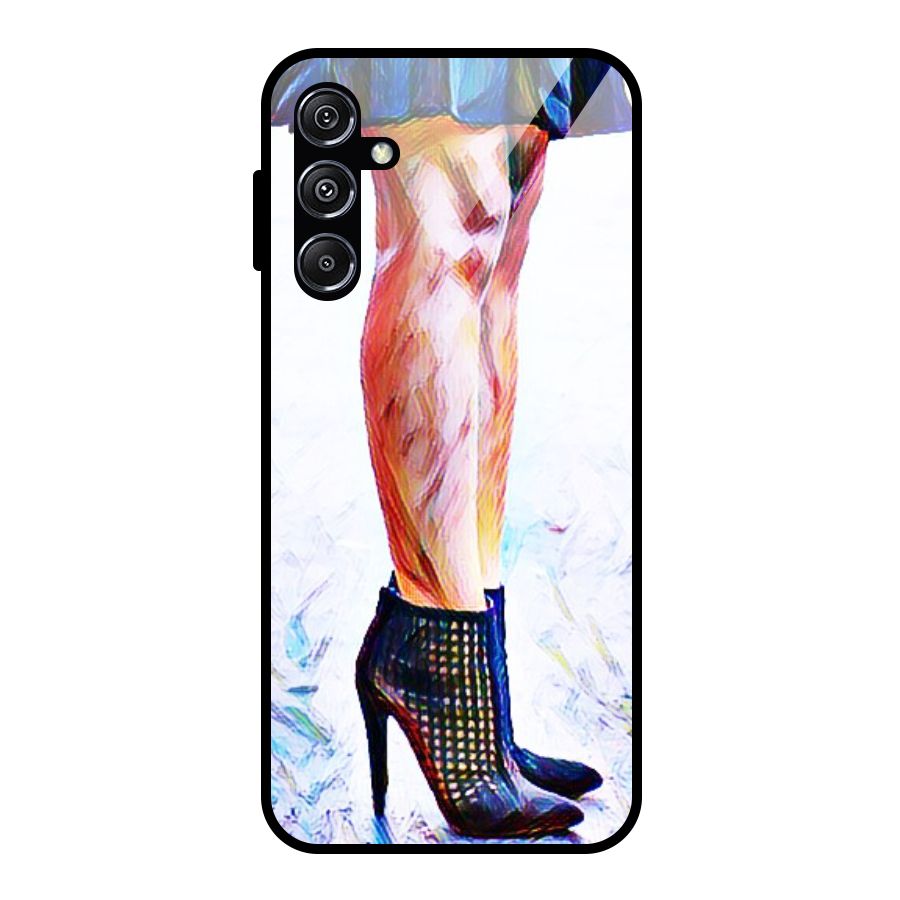 Sassy Heels Glass Back Case for Galaxy M34 5G