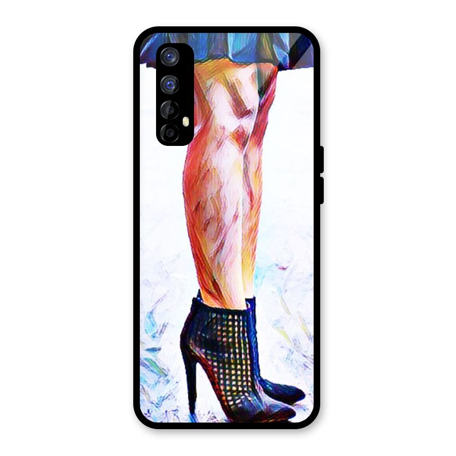 Sassy Heels Glass Back Case for Realme 7