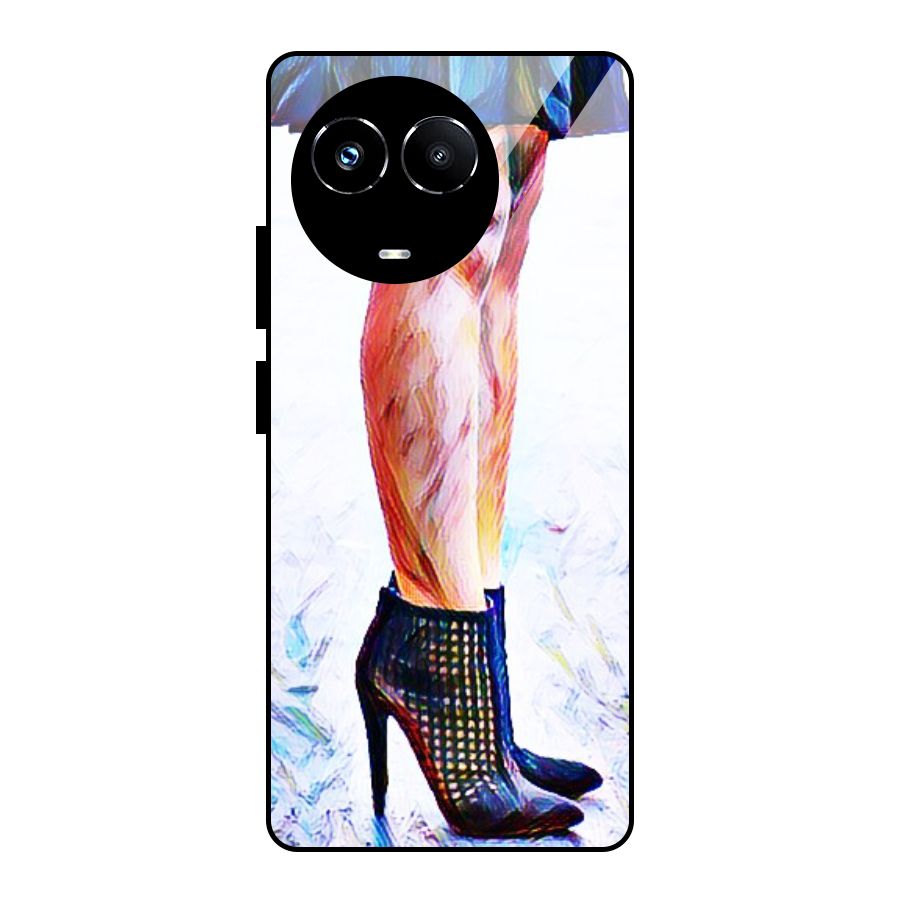Sassy Heels Glass Back Case for Realme Narzo 60X