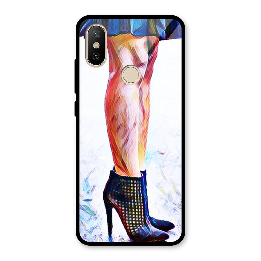 Sassy Heels Glass Back Case for Redmi A2