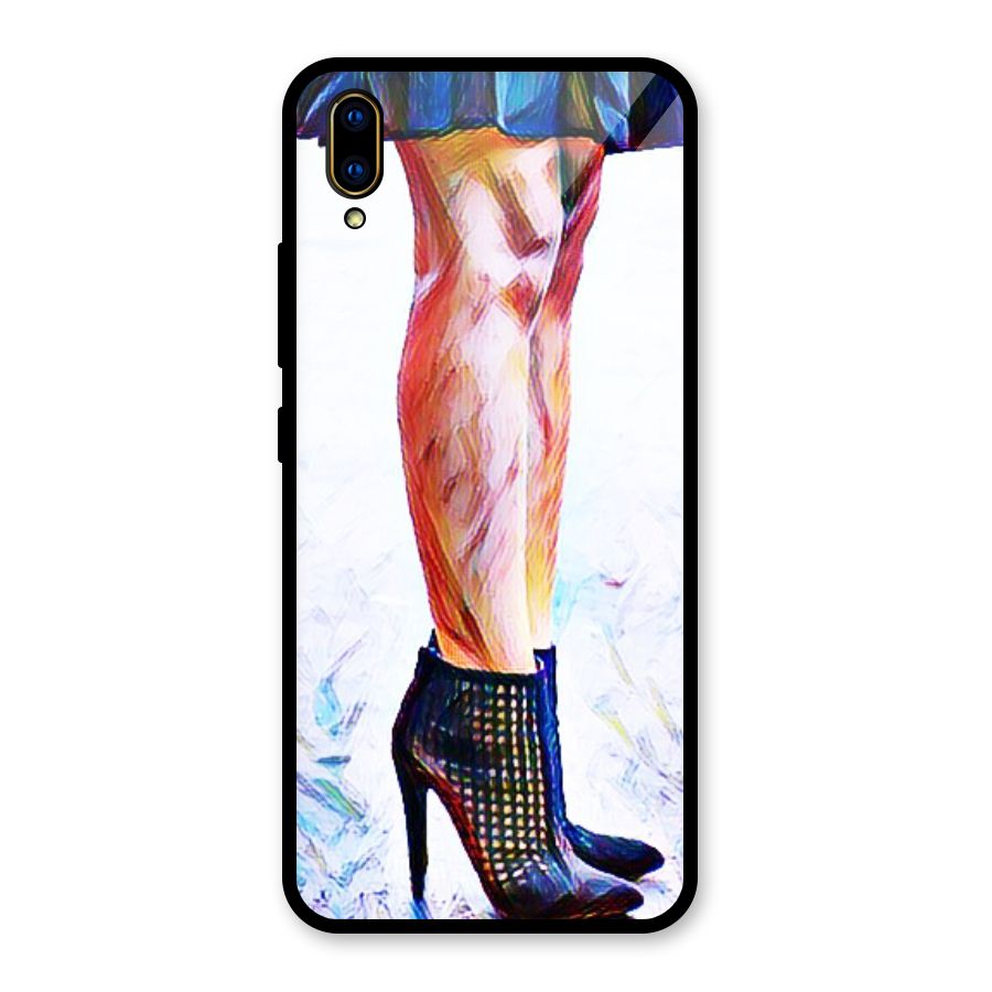Sassy Heels Glass Back Case for Vivo V11 Pro