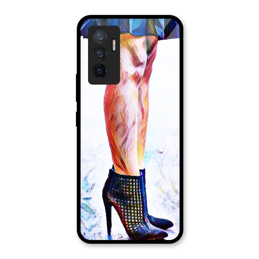 Sassy Heels Glass Back Case for Vivo V23e