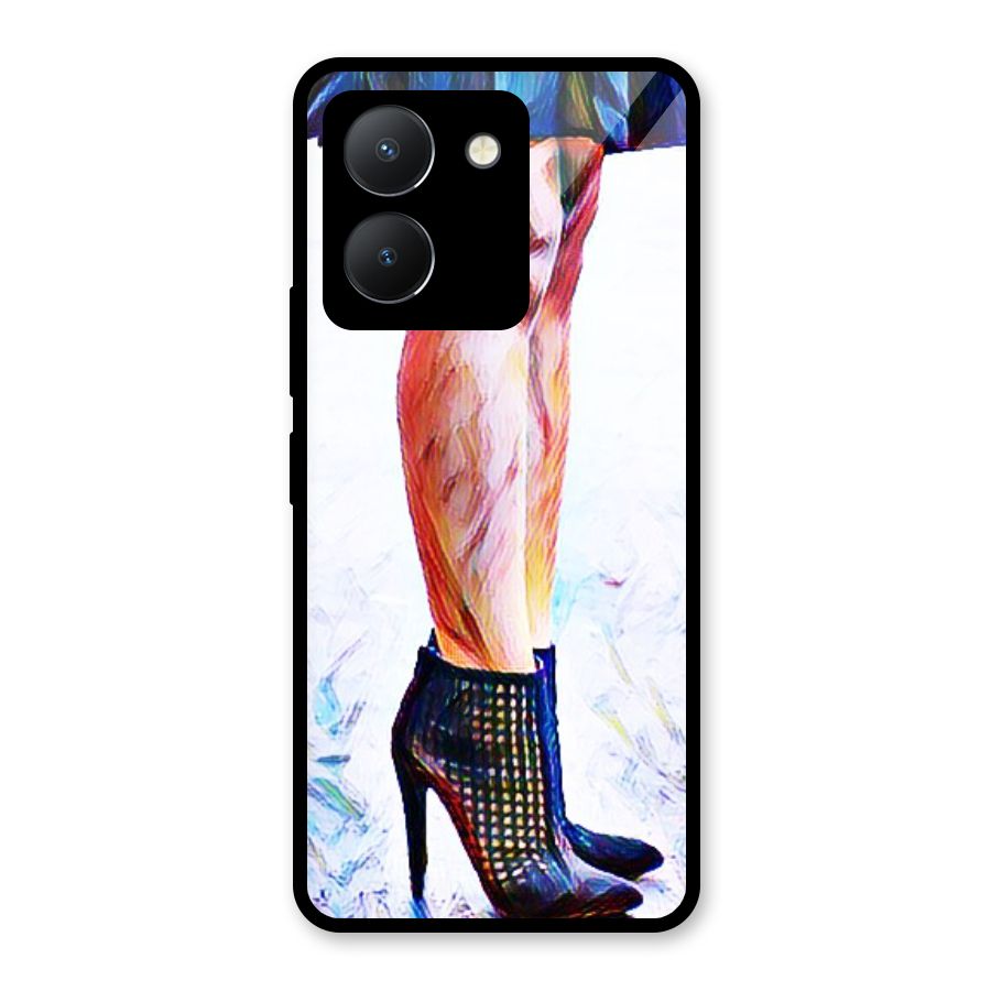 Sassy Heels Glass Back Case for Vivo Y36