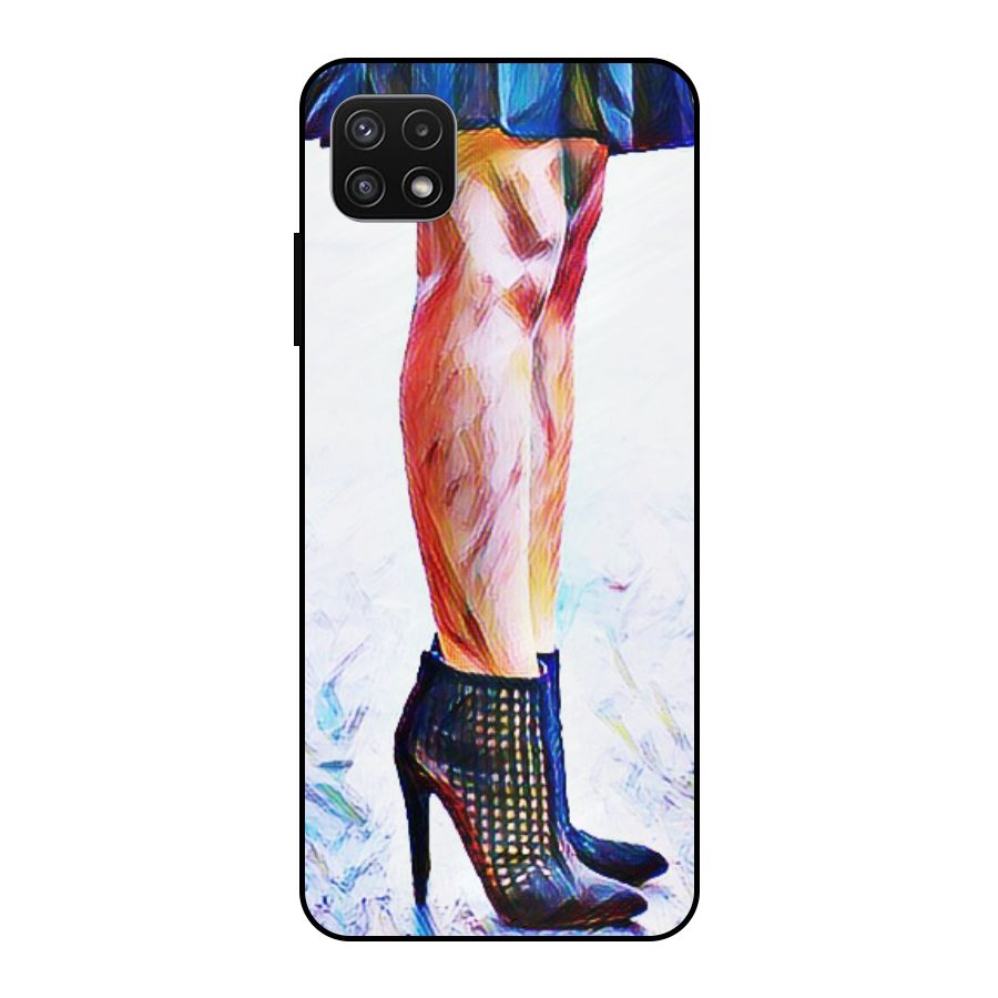 Sassy Heels Metal Back Case for Galaxy A22 5G