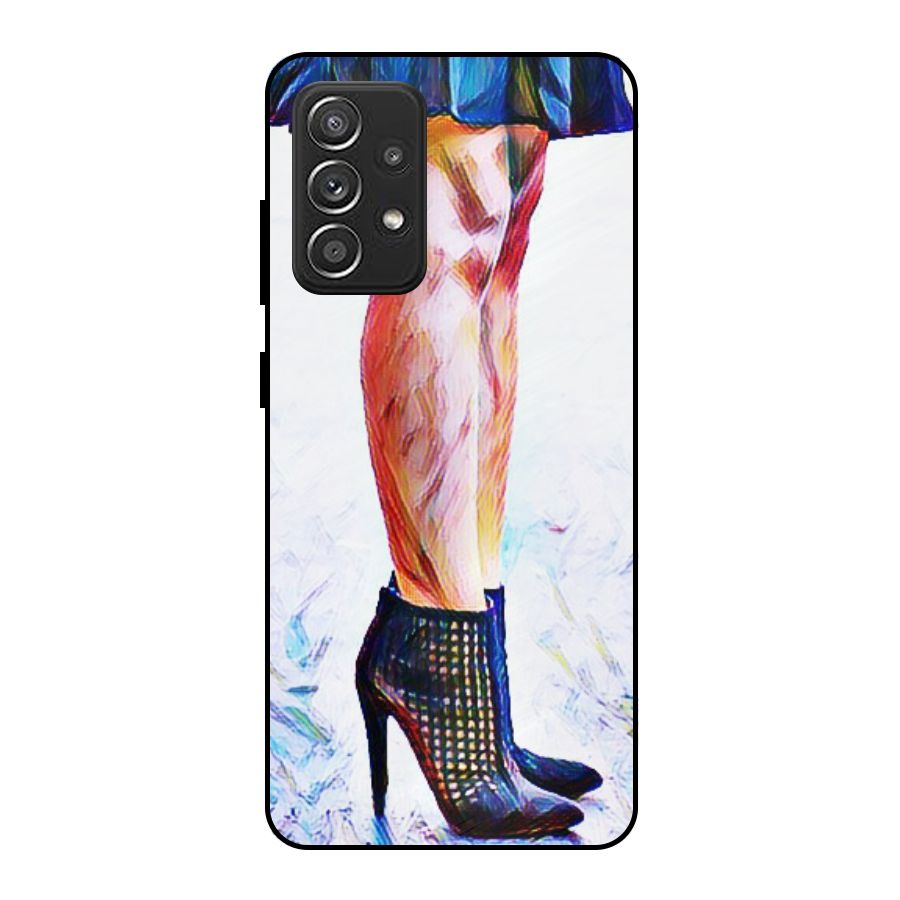 Sassy Heels Metal Back Case for Galaxy A52s 5G
