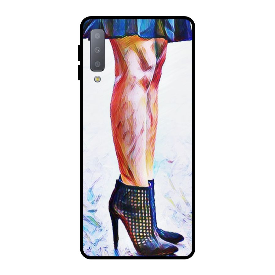 Sassy Heels Metal Back Case for Galaxy A7 (2018)