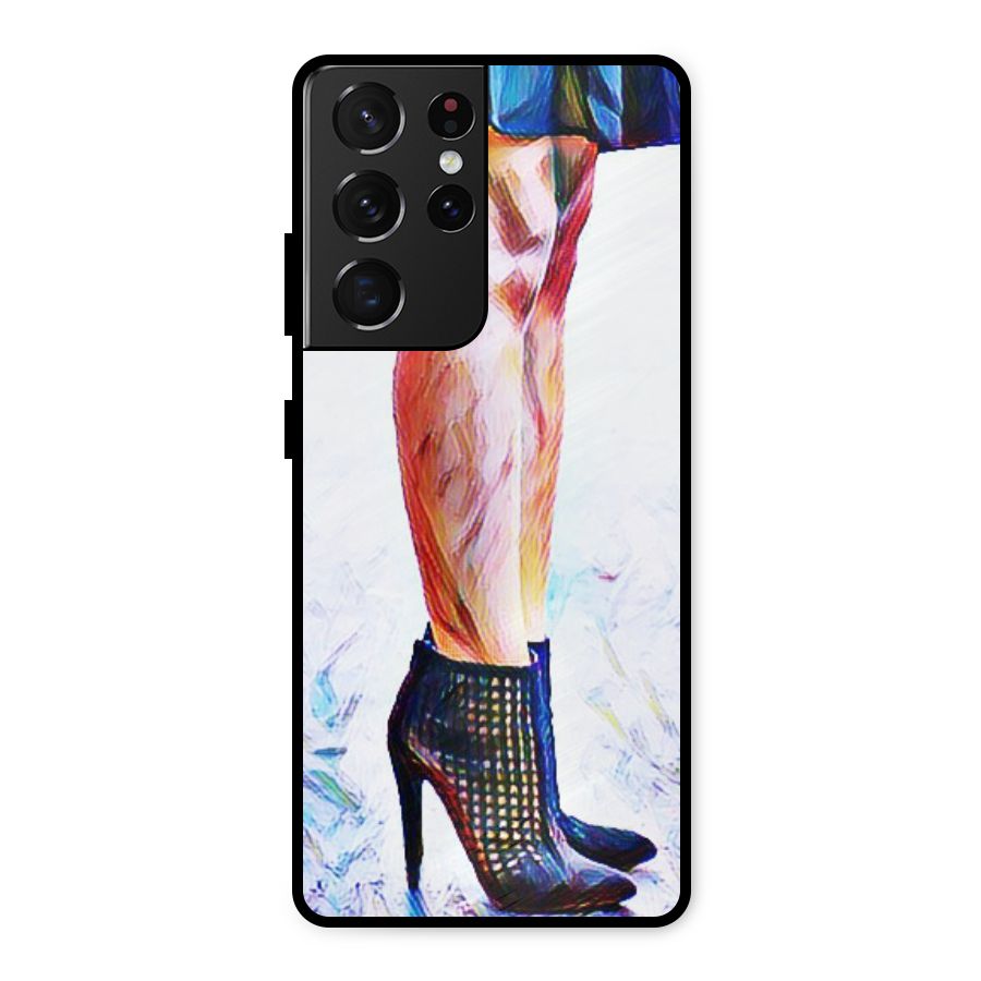 Sassy Heels Metal Back Case for Galaxy S21 Ultra 5G