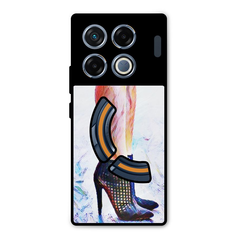 Sassy Heels Metal Back Case for Infinix GT 20 Pro