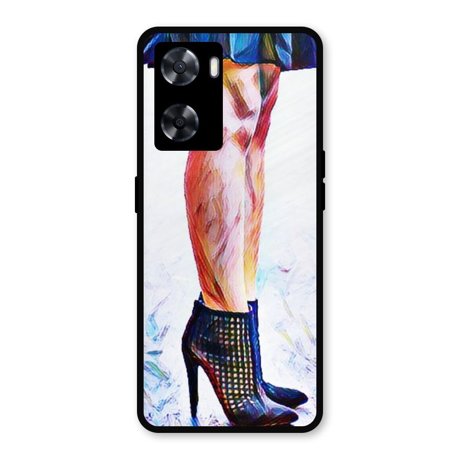 Sassy Heels Metal Back Case for Oppo A77s