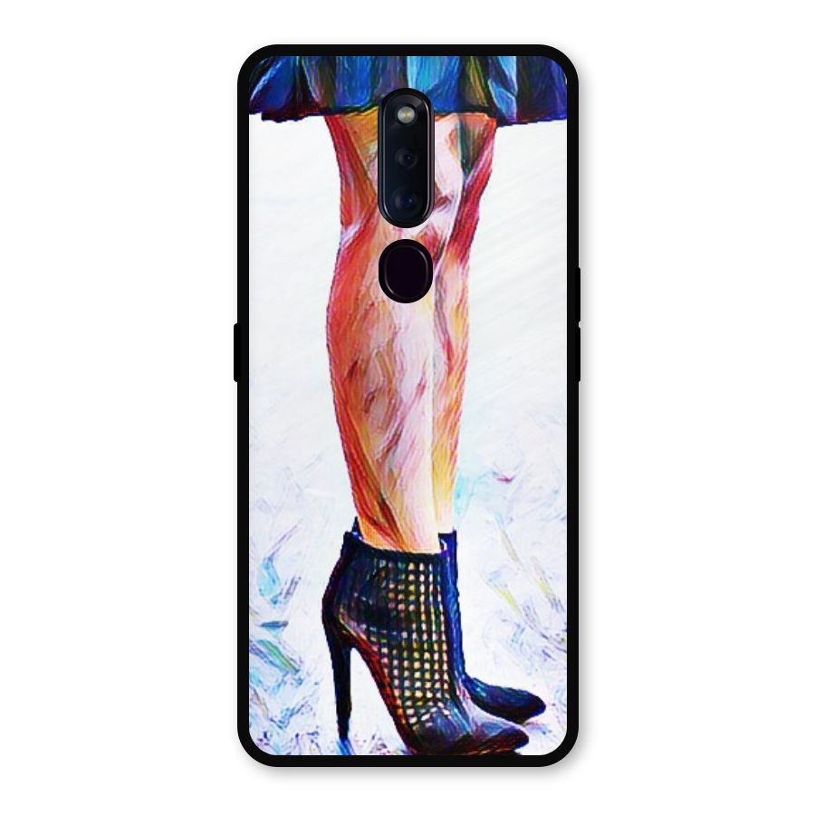 Sassy Heels Metal Back Case for Oppo F11 Pro