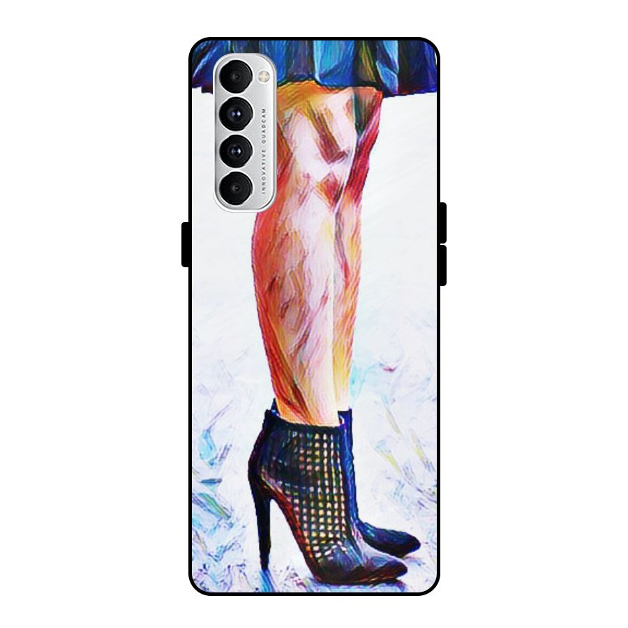 Sassy Heels Metal Back Case for Oppo Reno4 Pro