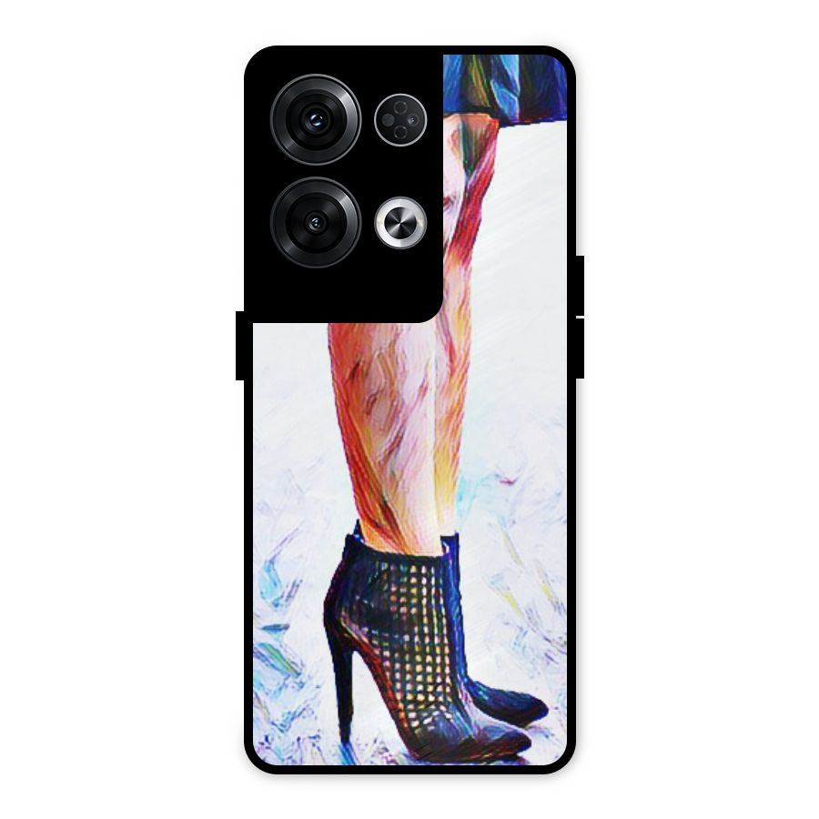 Sassy Heels Metal Back Case for Oppo Reno8 Pro 5G
