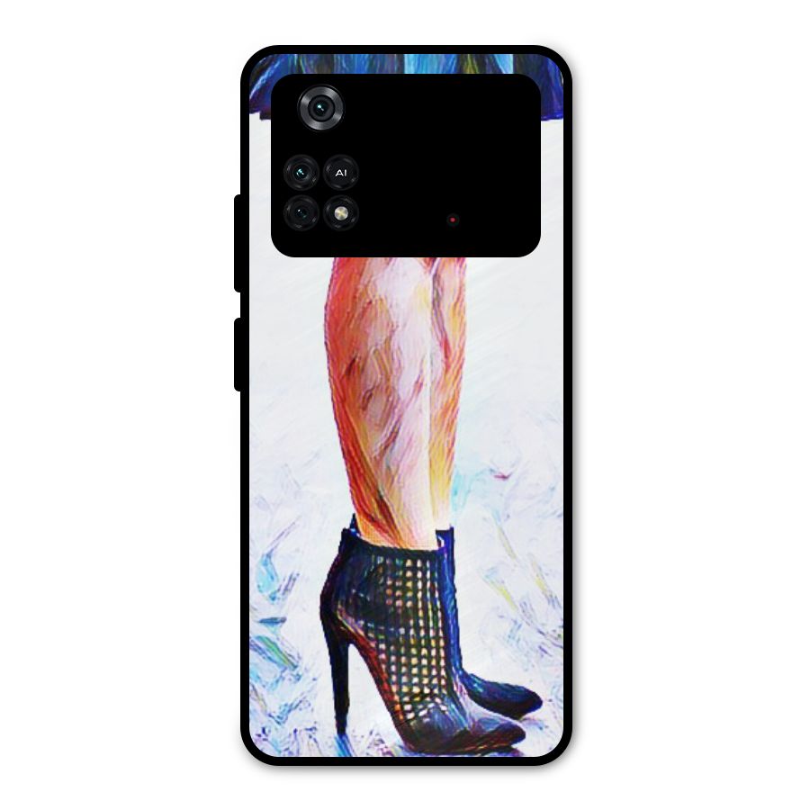 Sassy Heels Metal Back Case for Poco M4 Pro 4G