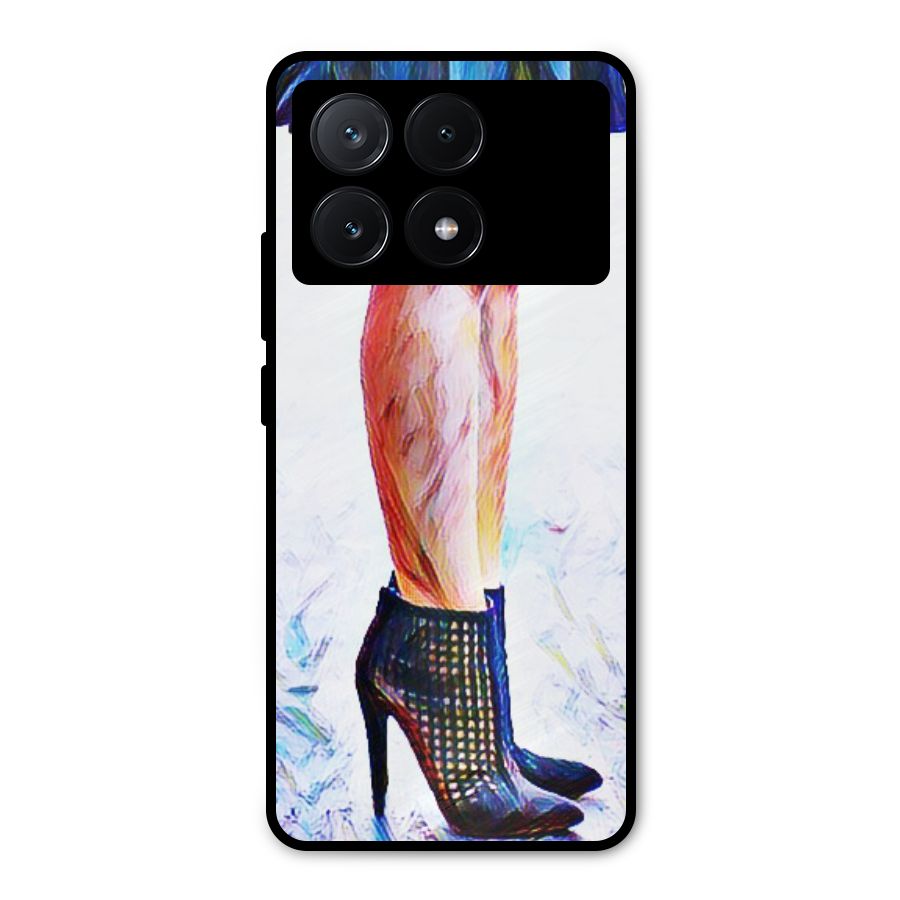 Sassy Heels Metal Back Case for Poco X6 Pro
