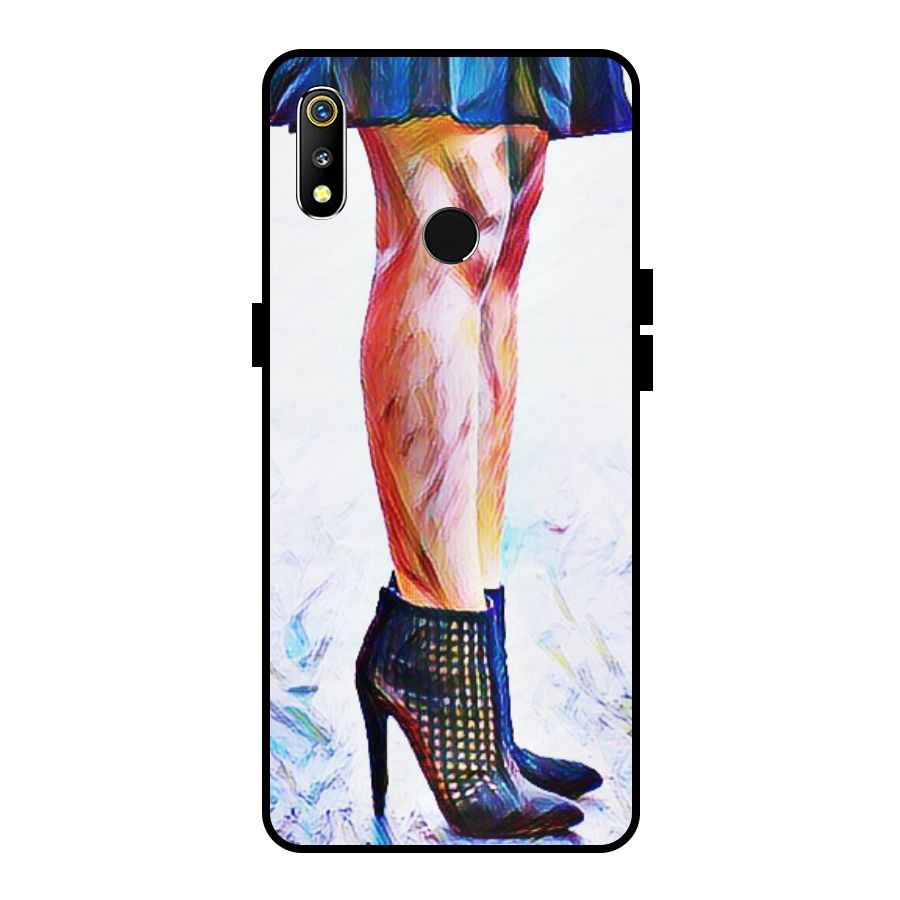 Sassy Heels Metal Back Case for Realme 3