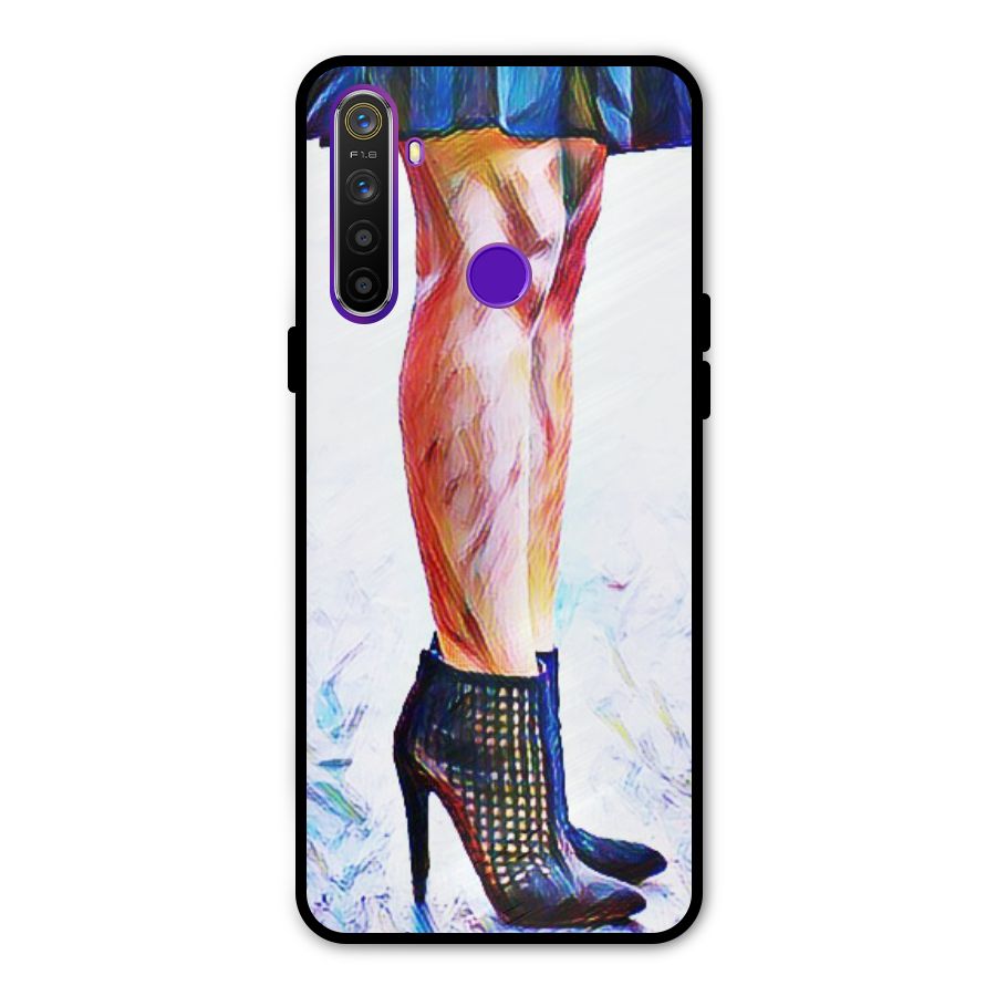 Sassy Heels Metal Back Case for Realme 5i