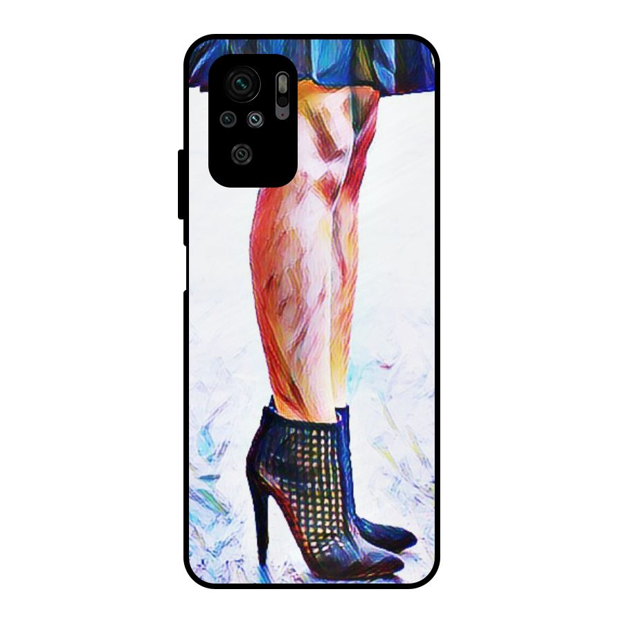 Sassy Heels Metal Back Case for Redmi Note 10S