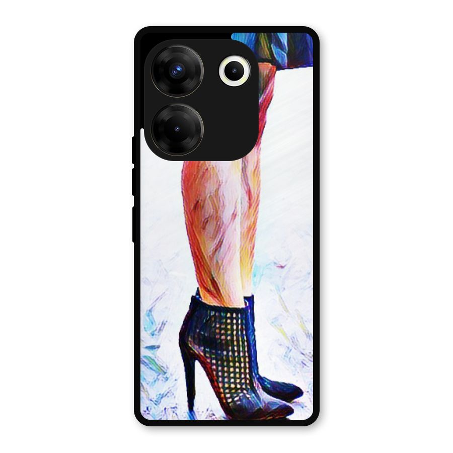 Sassy Heels Metal Back Case for Tecno Camon 20