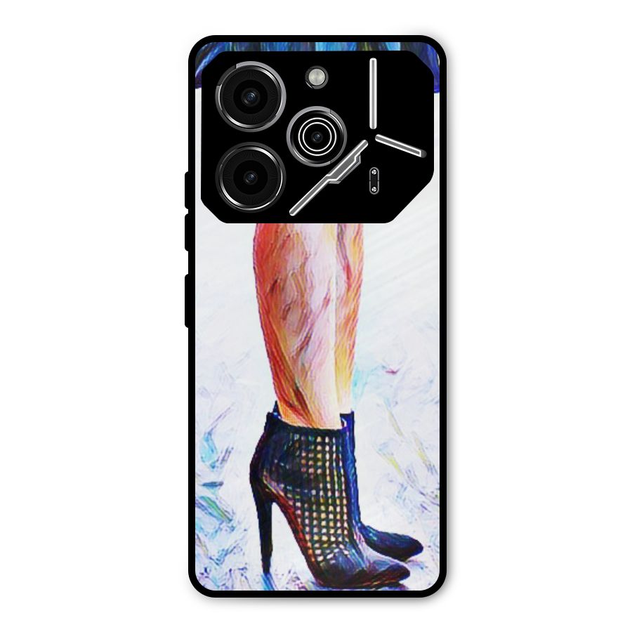 Sassy Heels Metal Back Case for Tecno Pova 6 Pro