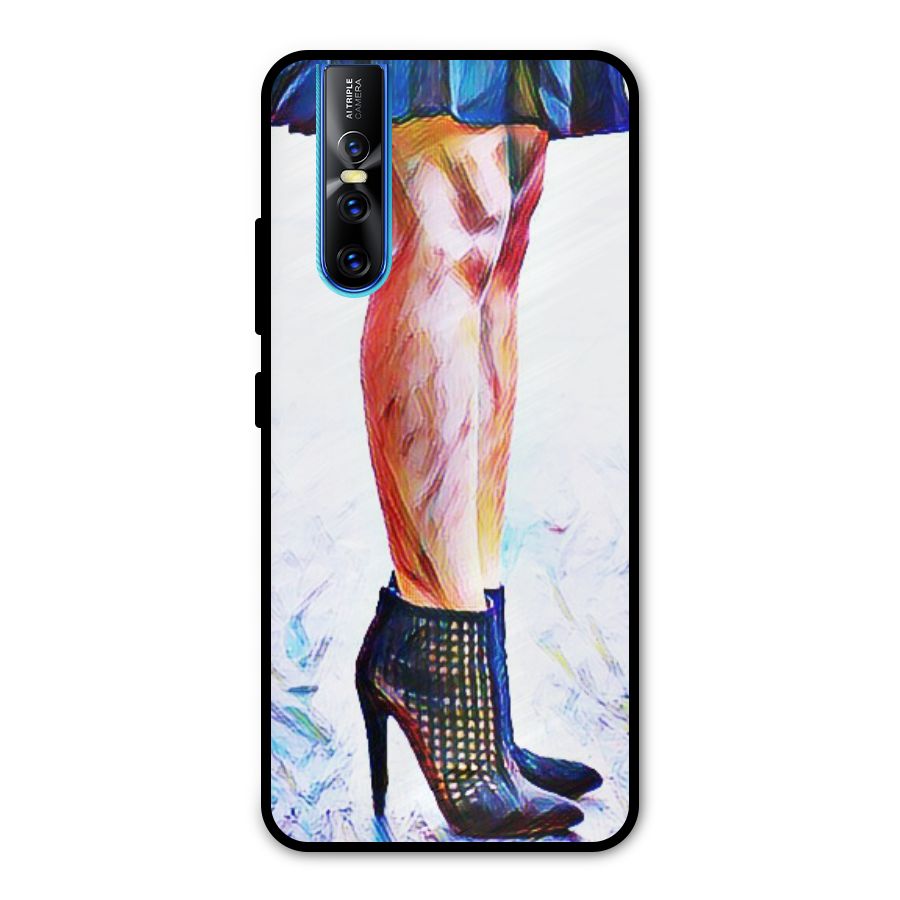 Sassy Heels Metal Back Case for Vivo V15 Pro
