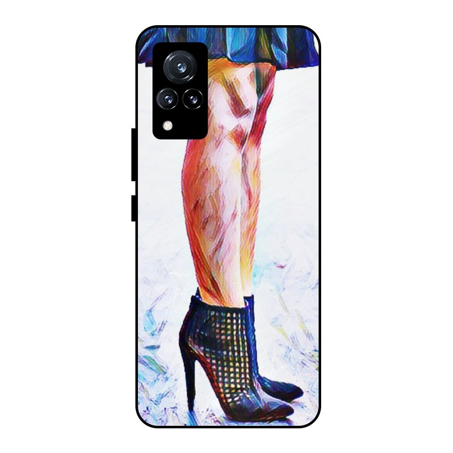 Sassy Heels Metal Back Case for Vivo V21 5G