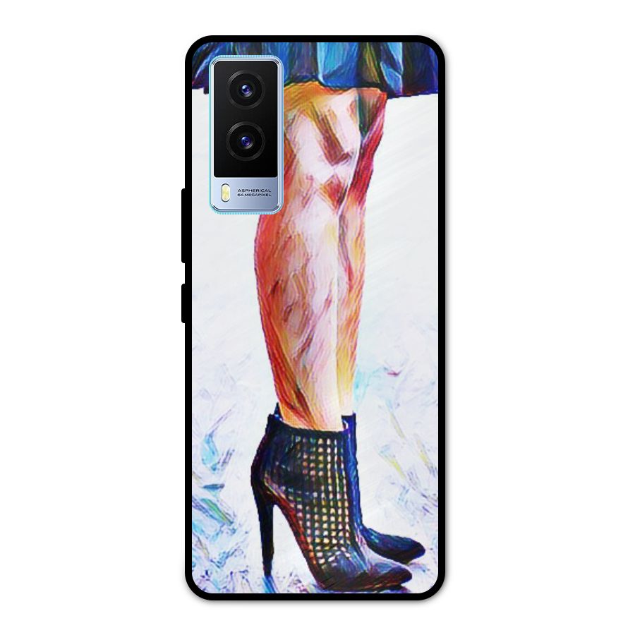 Sassy Heels Metal Back Case for Vivo V21e 5G
