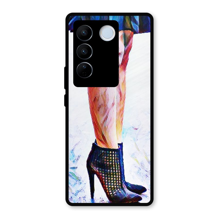 Sassy Heels Metal Back Case for Vivo V27