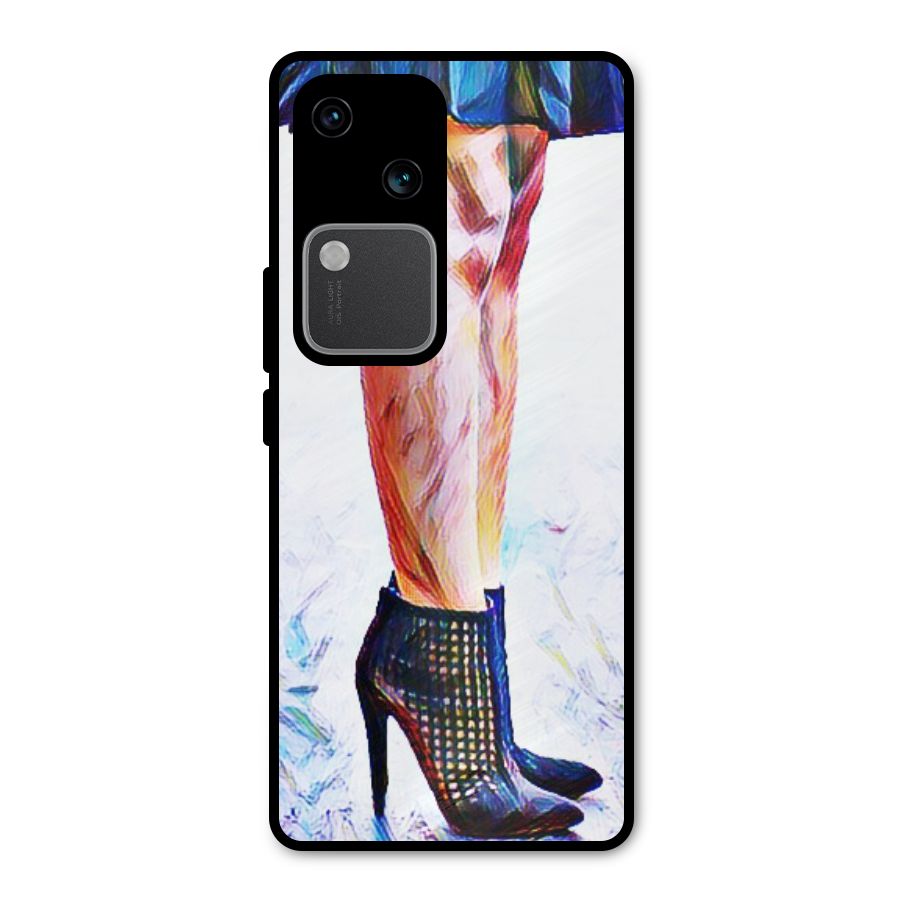 Sassy Heels Metal Back Case for Vivo V30