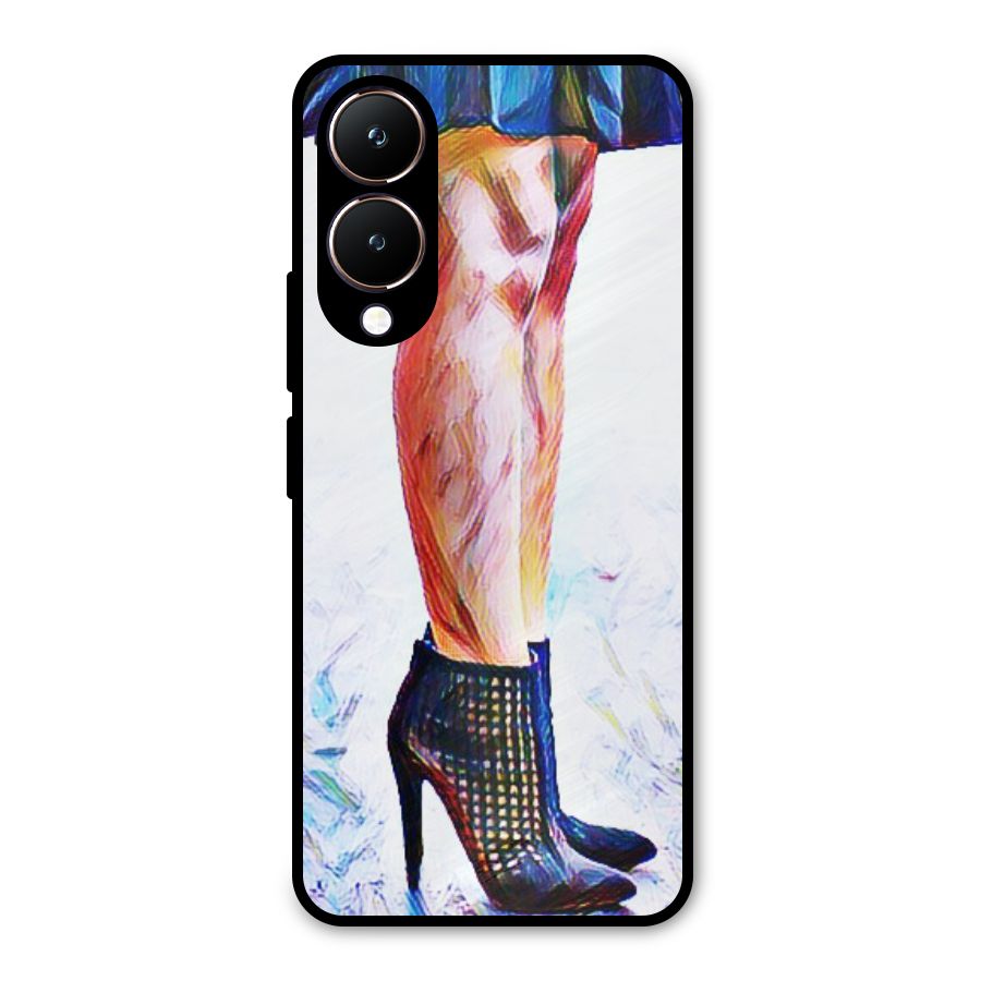Sassy Heels Metal Back Case for Vivo Y28