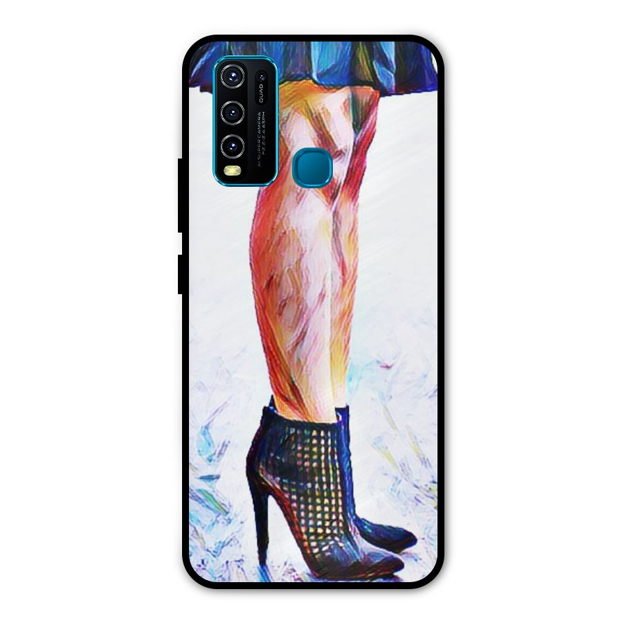 Sassy Heels Metal Back Case for Vivo Y30