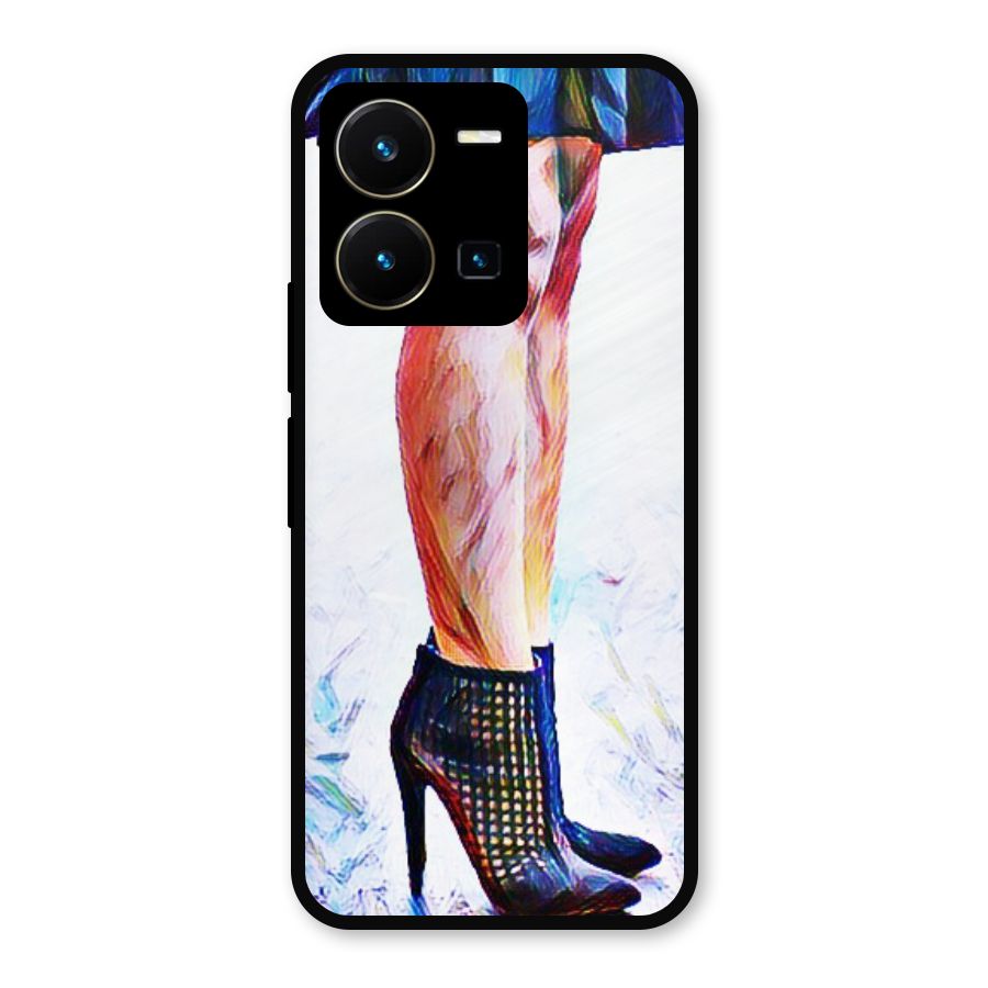 Sassy Heels Metal Back Case for Vivo Y35