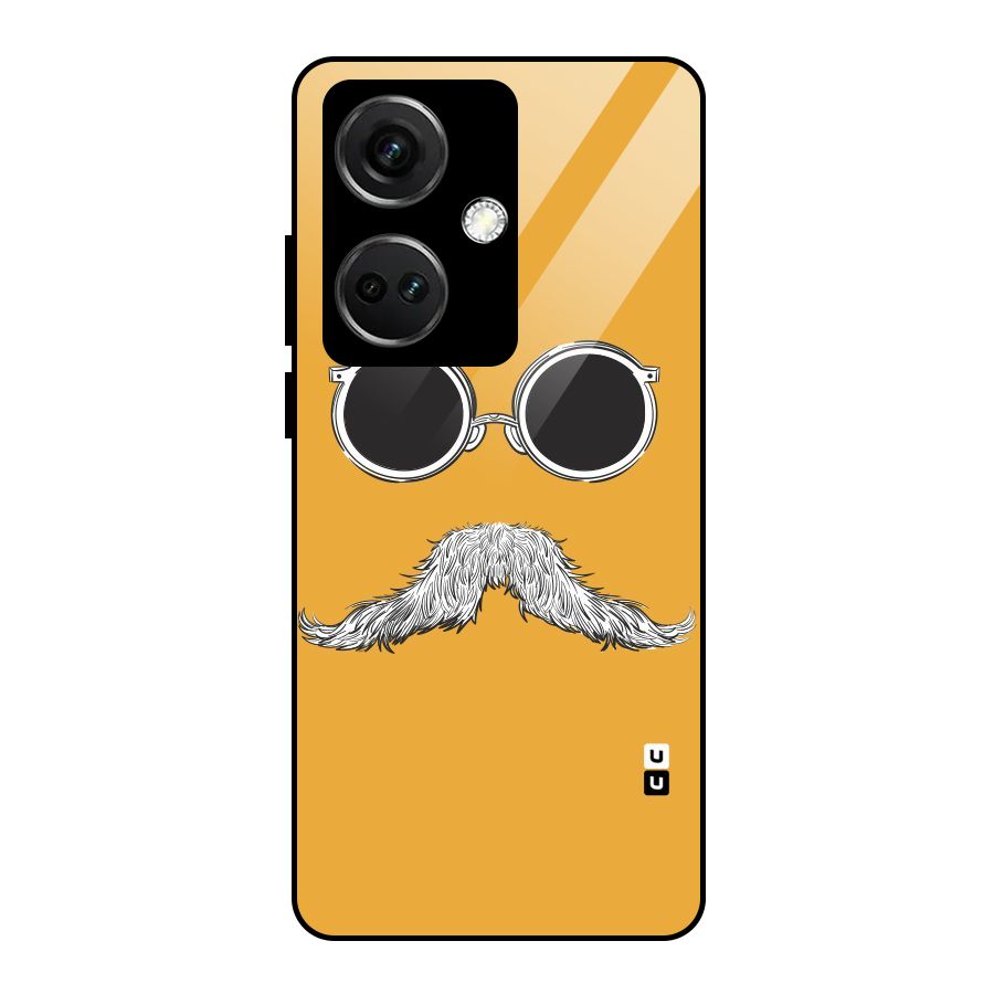 Sassy Mustache Glass Back Case for OnePlus Nord CE 3 5G
