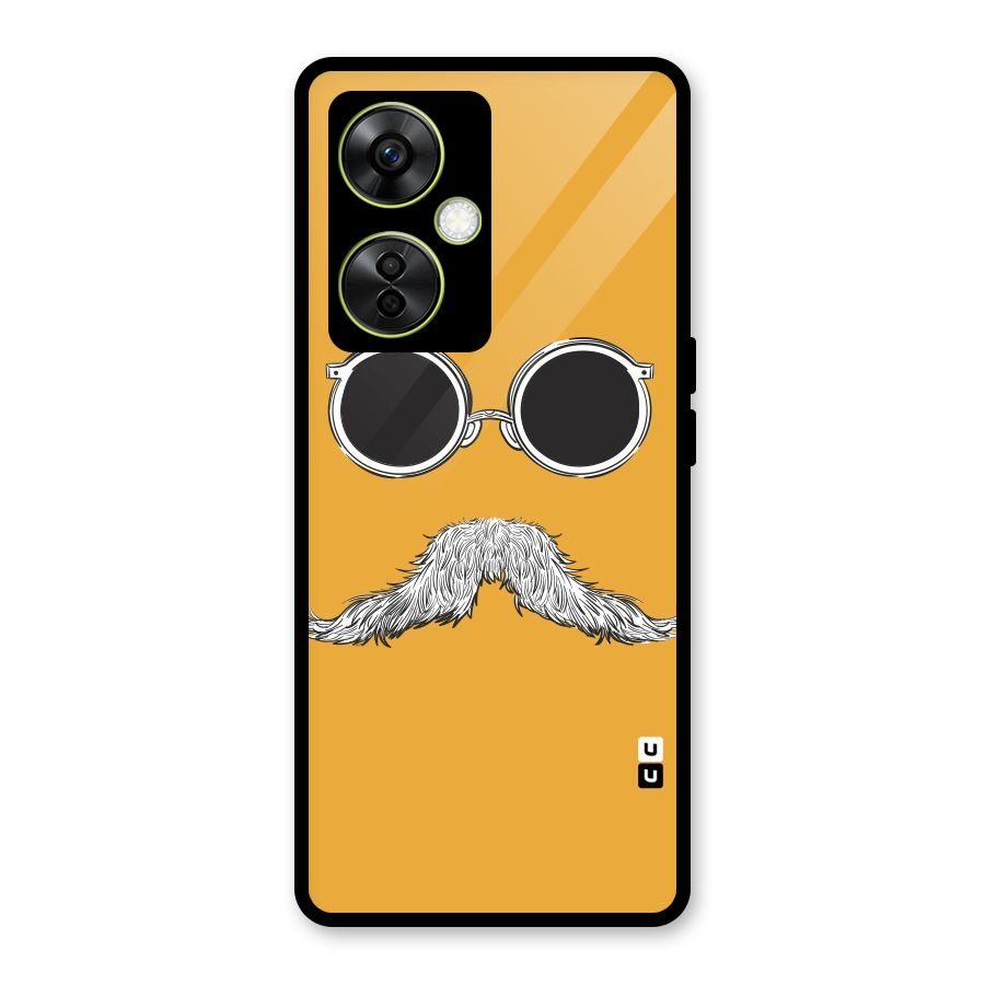 Sassy Mustache Glass Back Case for OnePlus Nord CE 3 Lite