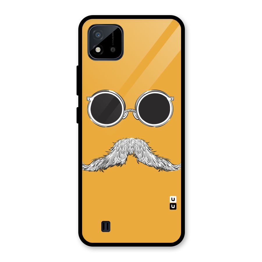 Sassy Mustache Glass Back Case for Realme C11 2021