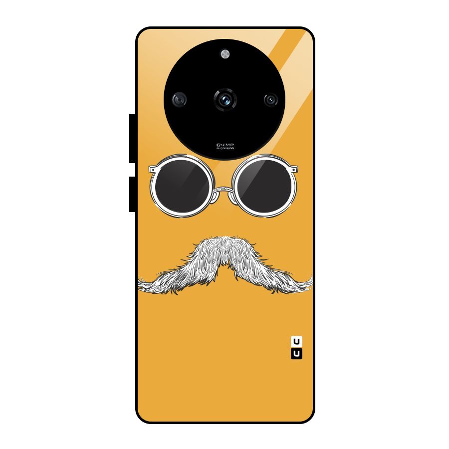 Sassy Mustache Glass Back Case for Realme Narzo 60 5G