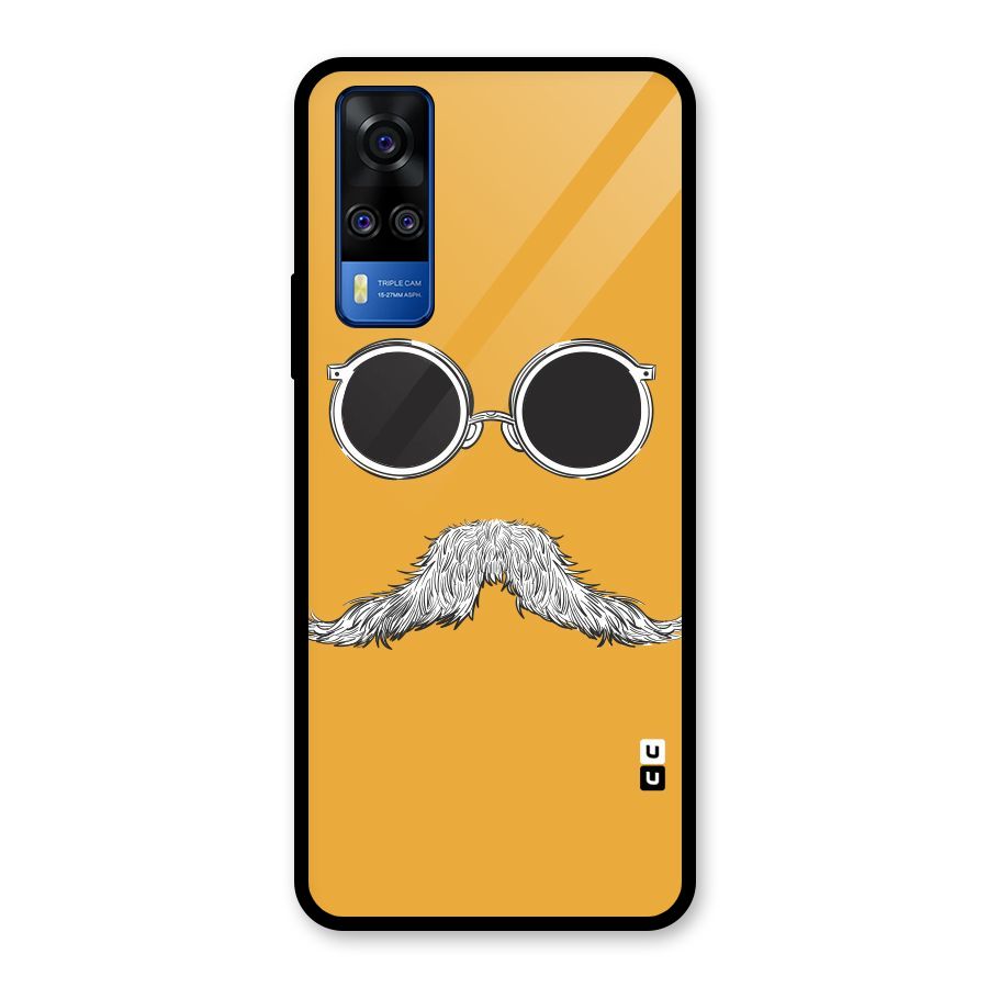 Sassy Mustache Glass Back Case for Vivo Y31