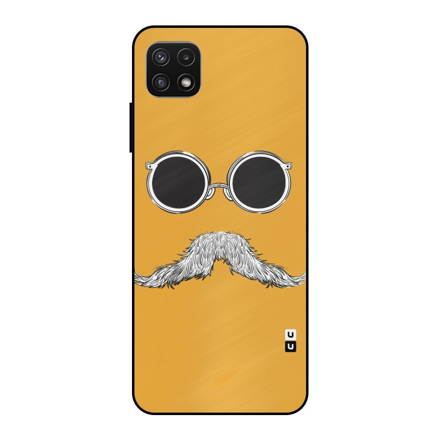 Sassy Mustache Metal Back Case for Galaxy A22 5G
