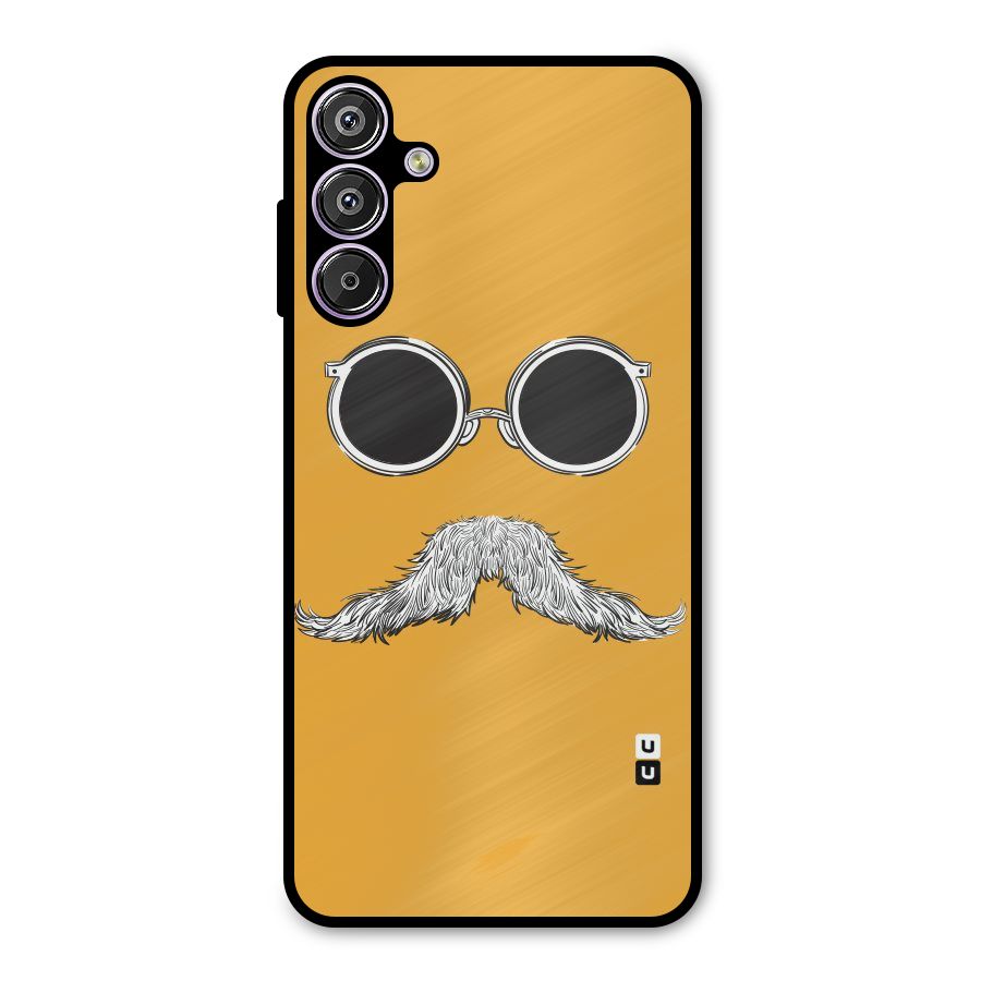 Sassy Mustache Metal Back Case for Galaxy F15