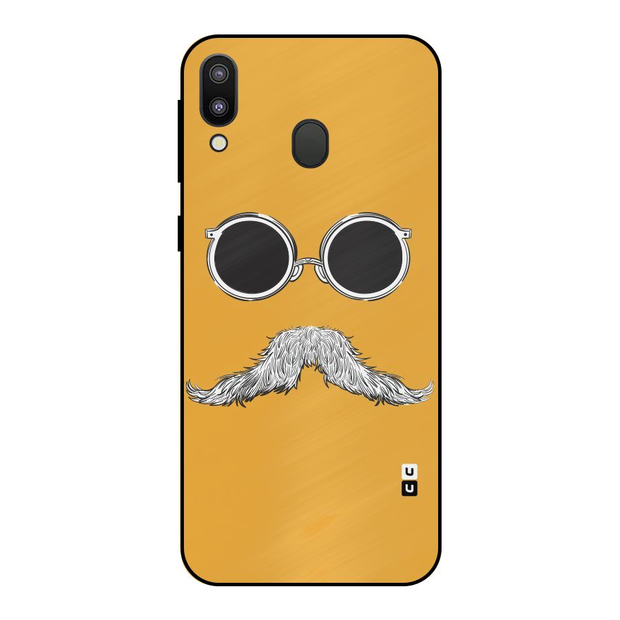 Sassy Mustache Metal Back Case for Galaxy M20