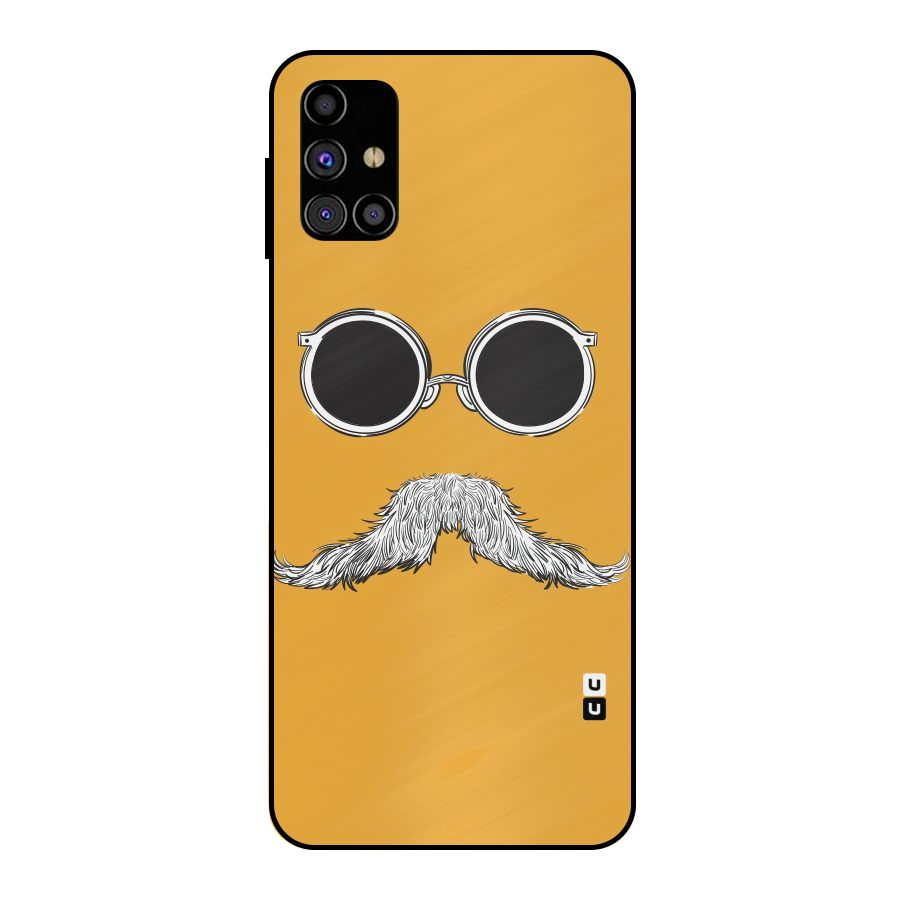 Sassy Mustache Metal Back Case for Galaxy M31s