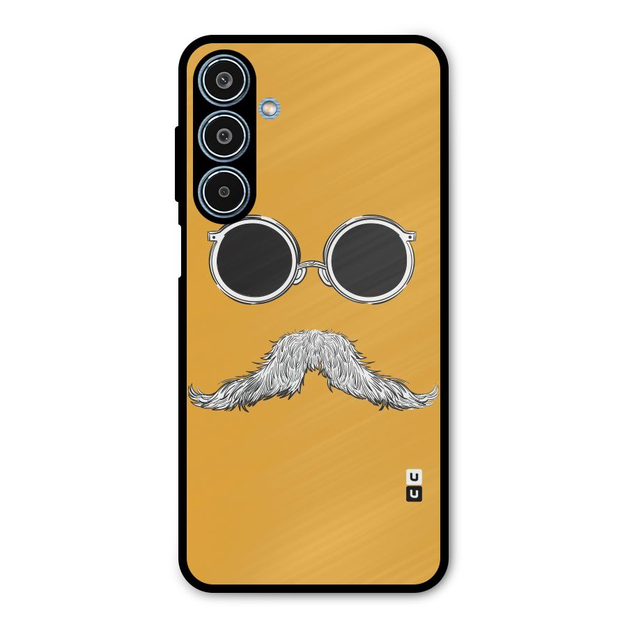 Sassy Mustache Metal Back Case for Galaxy M35