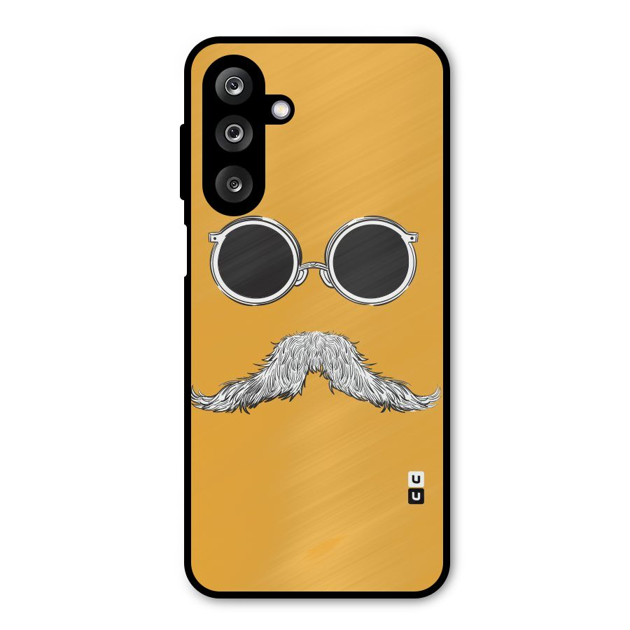 Sassy Mustache Metal Back Case for Galaxy M36
