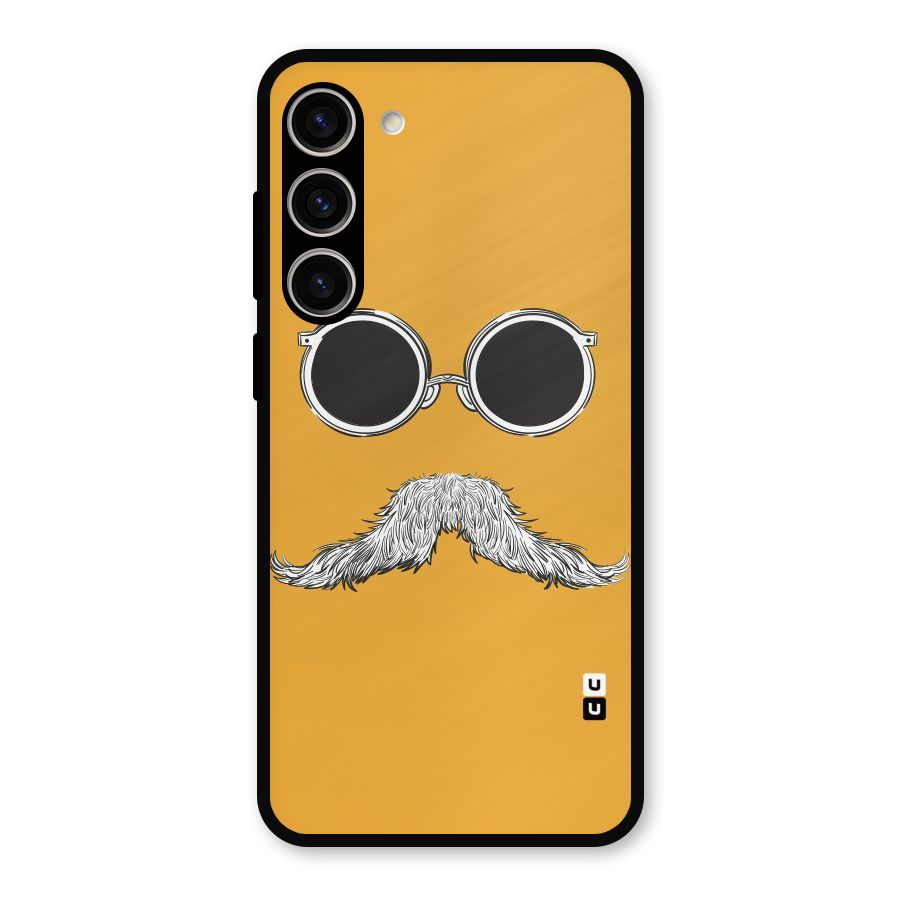 Sassy Mustache Metal Back Case for Galaxy S23 Plus